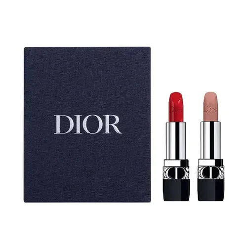 Trang điểm - Set 2 Son Mini Dior Rouge Màu 999 Velvet Và 100 Velvet (1.5g x 2) - Vua Hàng Hiệu