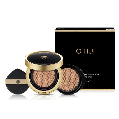 Set Phấn Nước Ohui Ultimate Cover Cushion Satin Finish Gift (Hộp Phấn Chính + 1 Lõi Sơ Cua) Tone Honey Beige