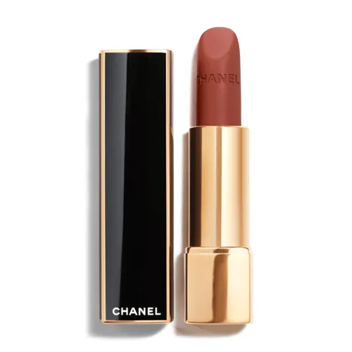 Son Môi Chanel - Son Chanel Rouge Allure Velvet Les Perles Limited Edition 448 Délicate Màu Cam Nude - Vua Hàng Hiệu