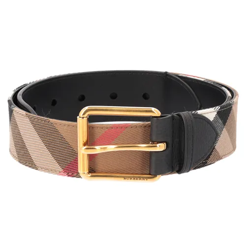 Thắt lưng Burberry - Thắt Lưng Nam Burberry Vingtage 80529031009 Belt Màu Nâu Kẻ Size 80 - Vua Hàng Hiệu