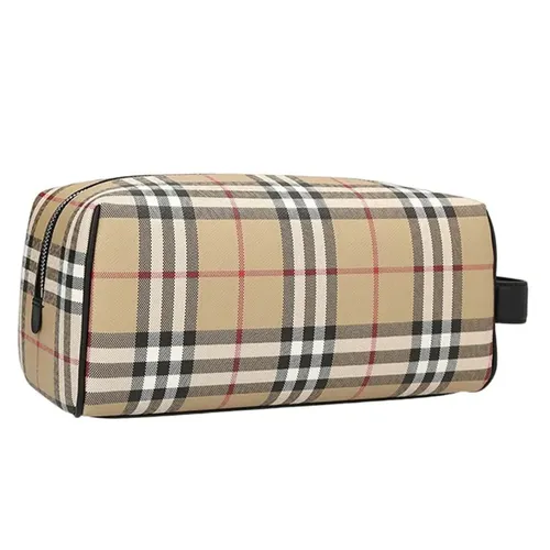Túi Cầm Tay Nam Burberry Clutch BBR Vintage Check 8065628 Màu Be - Túi xách - Vua Hàng Hiệu