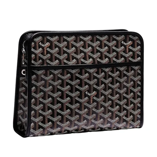 Túi Cầm Tay Unisex Goyard Jouvence MM Toiletry Bag Black Màu Đen N-QL - Túi xách - Vua Hàng Hiệu