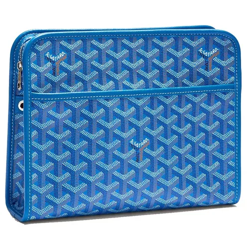 Túi Cầm Tay Unisex Goyard Jouvence MM Toiletry Bag Sky Blue Màu Xanh Dương N-QL - Túi xách - Vua Hàng Hiệu