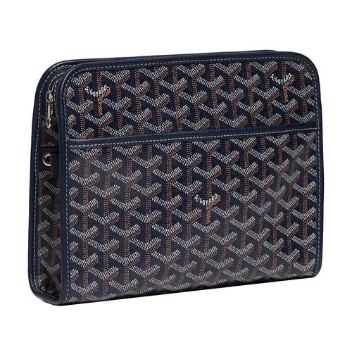 Túi Cầm Tay Unisex Goyard Jouvence MM Toiletry Bag Navy Blue Màu Xanh Navy N-QL - Túi xách - Vua Hàng Hiệu