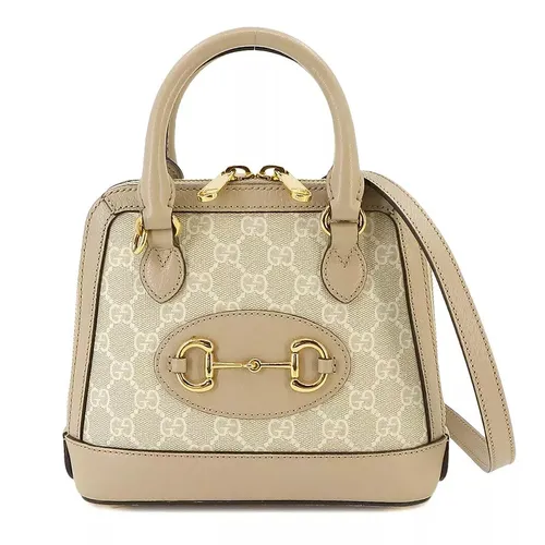 Túi Đeo Chéo Nữ Gucci Horsebit 1955 GG Supreme Hand Bag Leather Màu Beige - Túi xách - Vua Hàng Hiệu