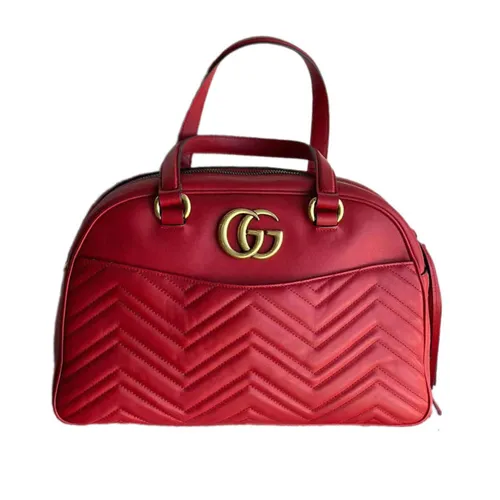 Túi xách - Túi Đeo Chéo Nữ Gucci Marmont Bauletto Màu Đỏ - Vua Hàng Hiệu