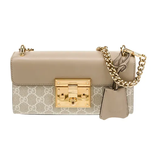 Túi Đeo Chéo Nữ Gucci Small Padlock Shoulder Bag Màu Be - Túi xách - Vua Hàng Hiệu