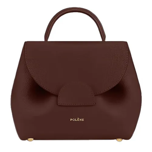 Túi xách - Túi Đeo Chéo Nữ Polène Numéro Un Nano Edition Textured Sandalwood Crossbody Bag Màu Đỏ - Vua Hàng Hiệu