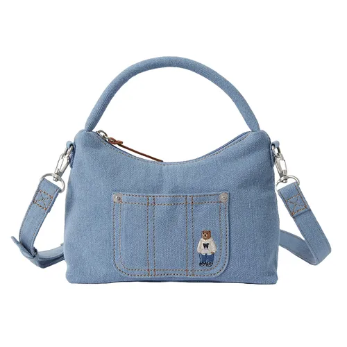 Túi xách WHOAU - Túi Đeo Chéo Nữ WHOAU Steve Hobo Cross Bag Light Blue Màu Xanh Lam Sáng - Vua Hàng Hiệu