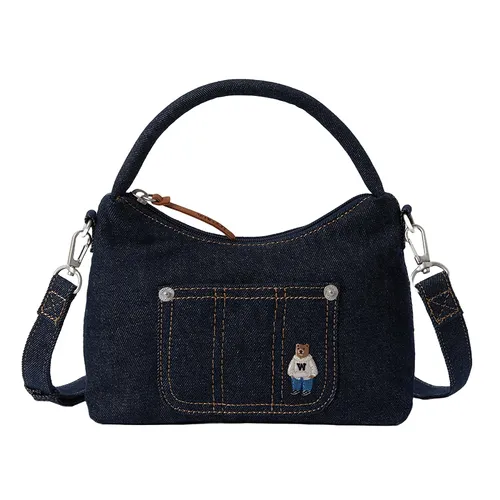 Túi xách WHOAU - Túi Đeo Chéo Nữ WHOAU Steve Hobo Cross Bag Navy Màu Xanh Navy - Vua Hàng Hiệu