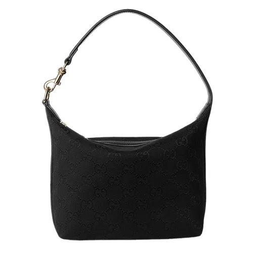 Túi xách - Túi Đeo Vai Nữ Gucci Jacquard Fabric Shoulder Bag In Black Màu Đen - Vua Hàng Hiệu