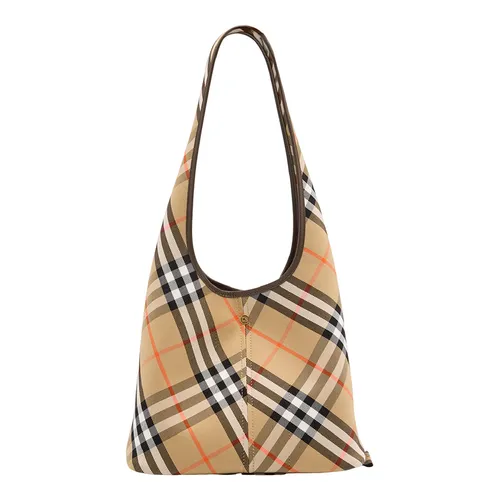 Túi xách - Túi Đeo Vai Nữ Burberry Small Check Twill Shoulder Bag 80946781 Màu Beige - Vua Hàng Hiệu