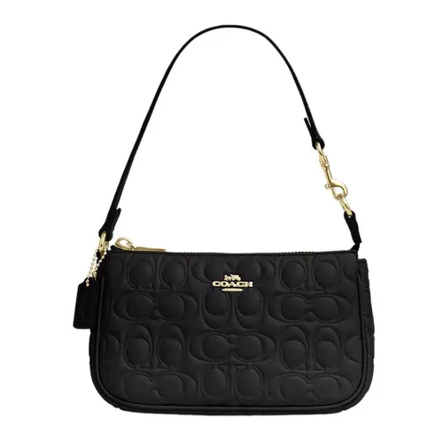 Túi Đeo Vai Nữ Coach Nolita 19 In Signature Leather Shoulder Bag CZ456 Màu Đen