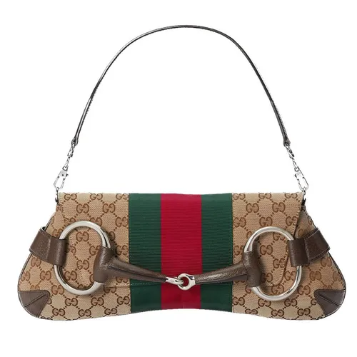 Túi xách - Túi Đeo Vai Nữ Gucci Horsebit Chain Medium Shoulder Bag 764255-FACM2-8747 Màu Be - Vua Hàng Hiệu