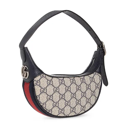 Túi xách - Túi Đeo Vai Nữ Gucci Ophidia GG Zip-Up Mini Bag Màu Be Đen - Vua Hàng Hiệu
