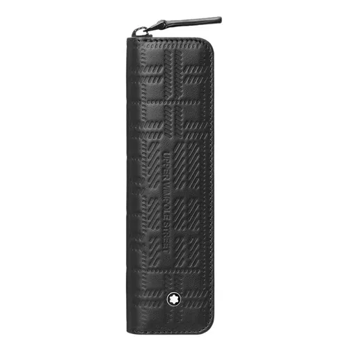 Bút viết - Túi Đựng Bút Montblanc 1-Pen Pouch MB128636 Màu Đen - Vua Hàng Hiệu