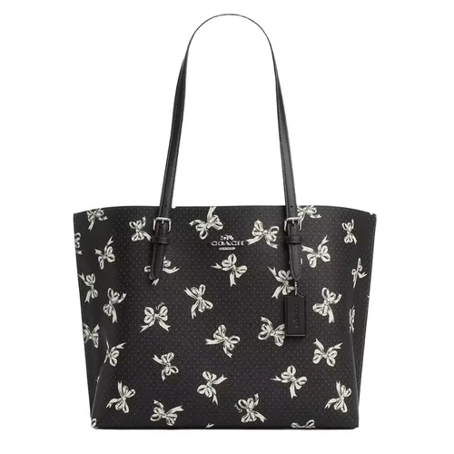 Túi Tote Nữ Coach Mollie Tote Bag With Bow Print CY647 Màu Đen  