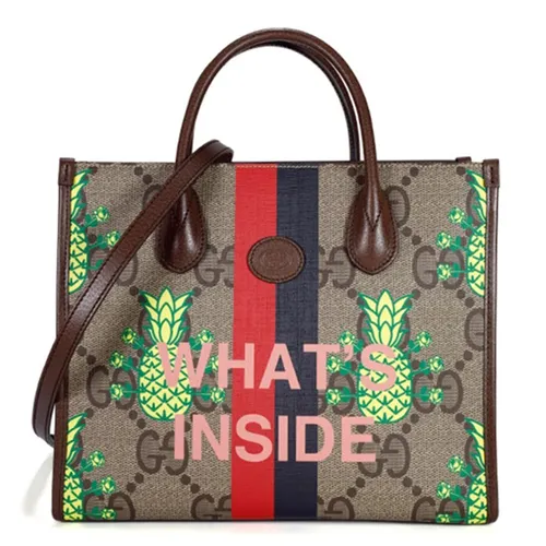Túi Tote Nữ Gucci Pineapple GG 659983 URRAT 8569 Shoulder Bag Phối Màu N-QL