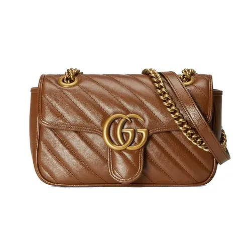 Túi Xách Gucci GG Marmont Mini Matelassé Shoulder Bag Màu Nâu - Túi xách - Vua Hàng Hiệu