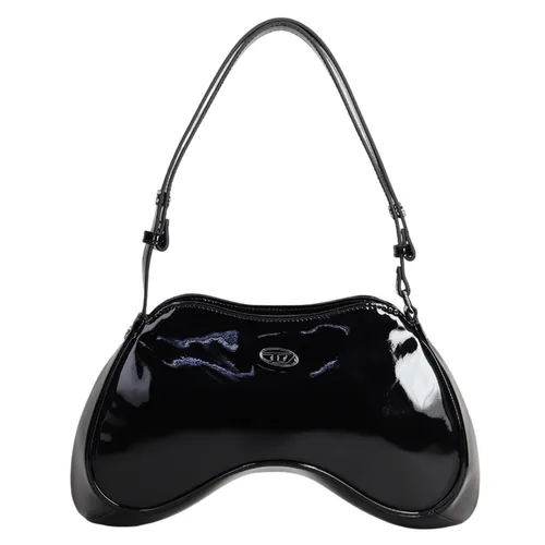Diesel - Túi Xách Nữ Diesel Borsa A Spalla Play In Poliuretano Nero X09100P6255T8013 Màu Đen - Vua Hàng Hiệu