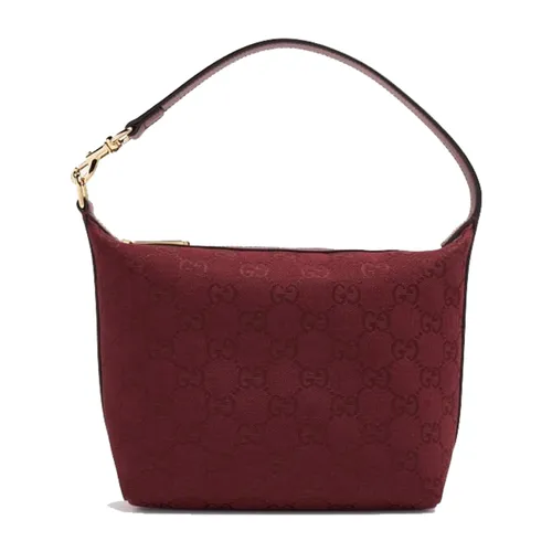 Túi xách - Túi Xách Nữ Gucci GG Super Mini Shoulder Bag 795168 FADMJ 6207 Màu Đỏ Đô D - Vua Hàng Hiệu