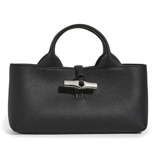 Túi xách - Túi Xách Nữ Longchamp Leather Le Roseau Baguette Bag Black Màu Đen - Vua Hàng Hiệu