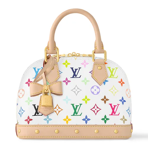 Túi Xách Nữ Louis Vuitton Alma BB LV x TM M13078 Màu Be Trắng