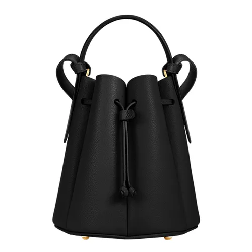 Túi xách - Túi Xách Nữ Polène Numéro Huit Mini Edition Textured Black Màu Nâu Đen - Vua Hàng Hiệu