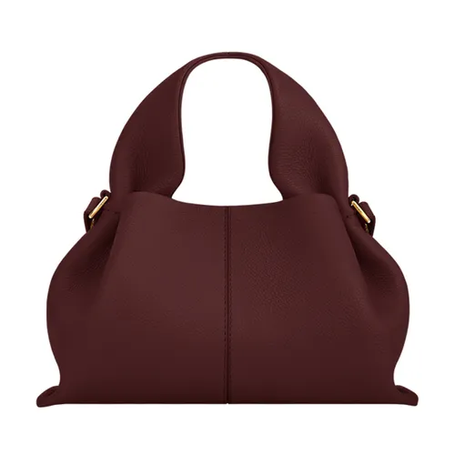 Túi xách - Túi Xách Nữ Polène Numéro Neuf Mini Edition Textured Black Cherry Màu Đỏ Cherry - Vua Hàng Hiệu