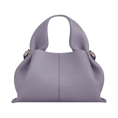Túi Xách Nữ Polène Numéro Neuf Mini Edition Textured Mauve Màu Tím