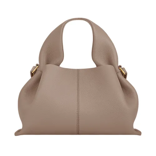 Túi Xách Nữ Polène Numéro Neuf Mini Edition Textured Taupe Màu Taupe - Túi xách - Vua Hàng Hiệu