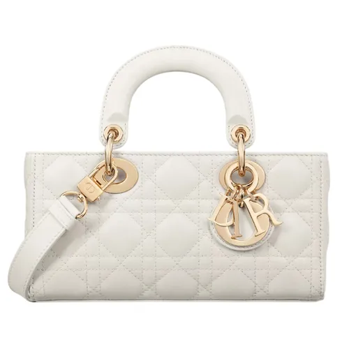 Túi xách - Túi Xách Tay Nữ Dior Small Lady D-Joy Bag Màu Trắng N-QL - Vua Hàng Hiệu