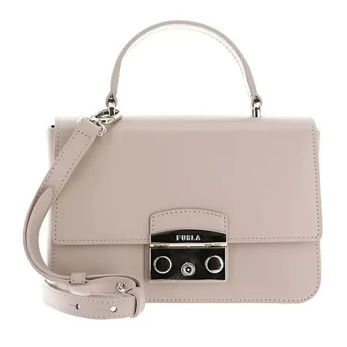 Túi xách - Túi Xách Tay Nữ Furla Metropolis Mini Top Handle Bag Ballerina Màu Kem - Vua Hàng Hiệu