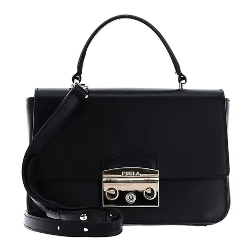 Túi Xách Tay Nữ Furla Metropolis Mini Top Handle Bag Ballerina Màu Đen - Túi xách - Vua Hàng Hiệu