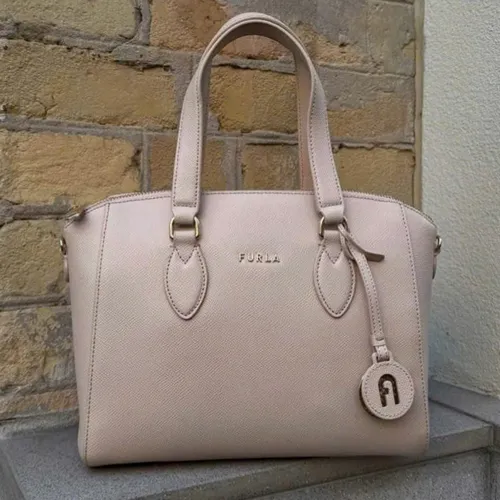 Túi xách - Túi Xách Tay Nữ Furla Minerva Bag Màu Hồng Nhạt - Vua Hàng Hiệu