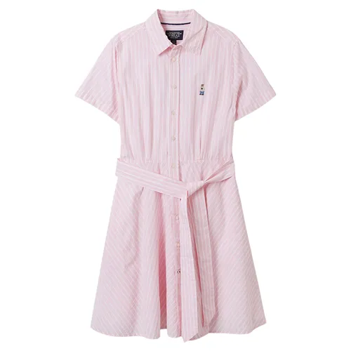 WHOAU - Váy Nữ WHOAU Steve Short Sleeve Strap Shirts Dress WHOWF2401F Màu Hồng Size S - Vua Hàng Hiệu