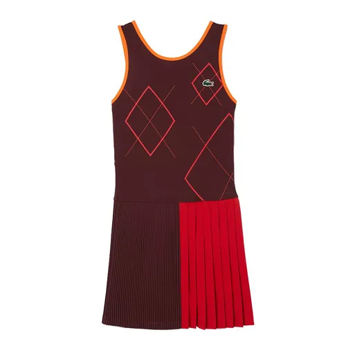 Thời trang Nữ Váy tennis - Váy Thể Thao Nữ Lacoste Women's Ultra Dry Tennis Dress With Removable Liner EF7451 51 IEJ Màu Đỏ Size 38 - Vua Hàng Hiệu