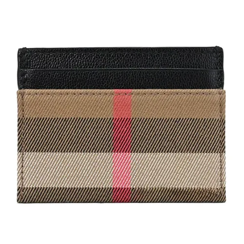 Túi xách Canvas, Da Ví - Ví Đựng Thẻ Burberry Sandon Check Card 80840331 Phối Màu - Vua Hàng Hiệu