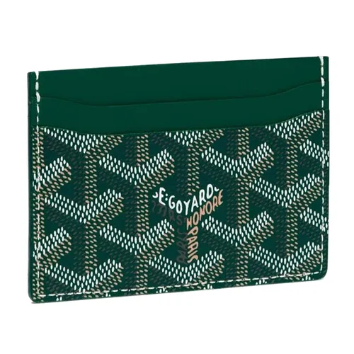 Goyard - Ví Đựng Thẻ Goyard Saint Sulpice Card Wallet Màu Xanh Lá - Vua Hàng Hiệu