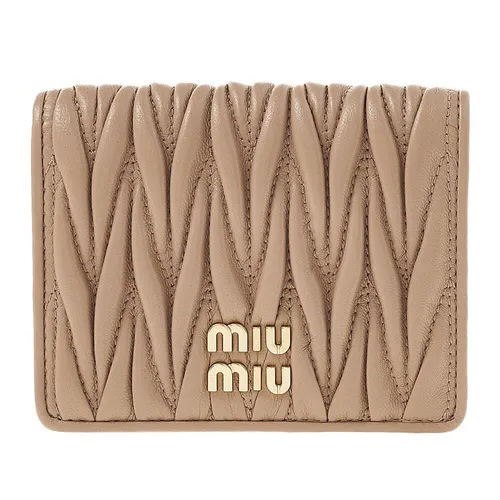 Túi xách - Ví Nữ Miu Miu Materasse Half Wallet 5MV204 2FPP F0770 Màu Nâu - Vua Hàng Hiệu