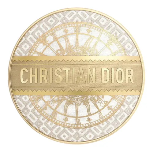 Trang điểm - Vỏ Hộp Phấn Nước Dior Forever Cushion Case Compact For Foundation Refill Grand Bal Màu Vàng Họa Tiết - Vua Hàng Hiệu