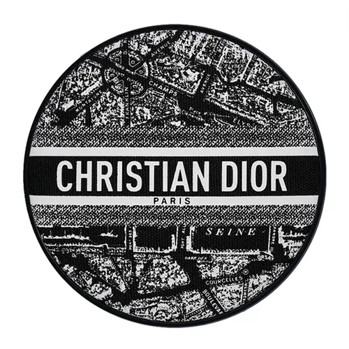 Trang điểm - Vỏ Hộp Phấn Nước Dior Forever Cushion Case Compact For Foundation Refill Plan De Paris Màu Đen Họa Tiết - Vua Hàng Hiệu