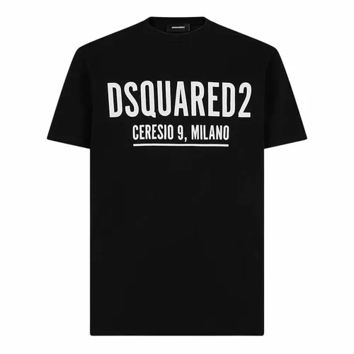 DSquared2 Nam Đen Áo phông - Áo Phông Nam Dsquared2 Ceresio 9 Cool S71GD1058D20014900 Tshirt Màu Đen Size XS - Vua Hàng Hiệu
