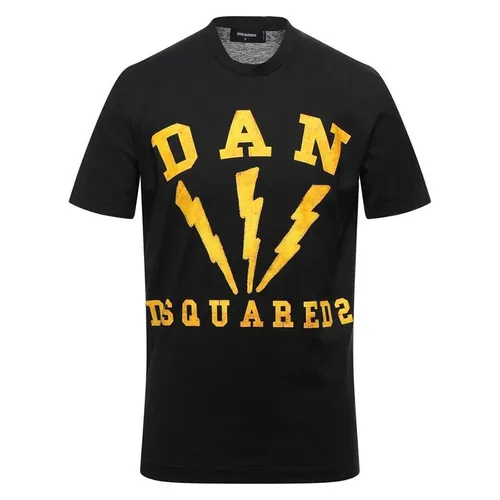 DSquared2 Áo phông - Áo Phông Nam Dsquared2 Dan Lightening Black S74GD0715 TShirt Màu Đen Size S - Vua Hàng Hiệu