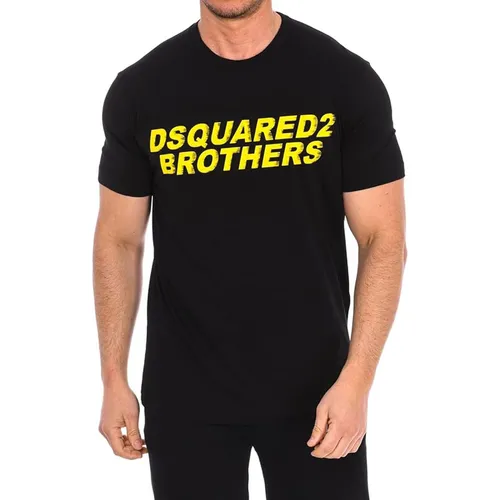 DSquared2 Áo phông - Áo Phông Nam Dsquared2 Men's Short Sleeve TShirt S74GD0825 Black Màu Đen Size S - Vua Hàng Hiệu