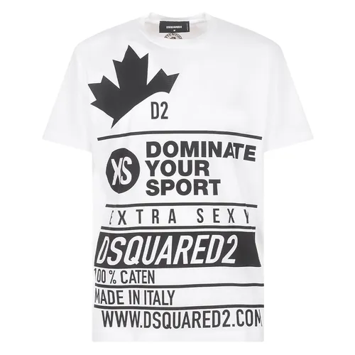 Áo Phông Nam Dsquared2 S74GD0824 T-shirt Màu Trắng Size L