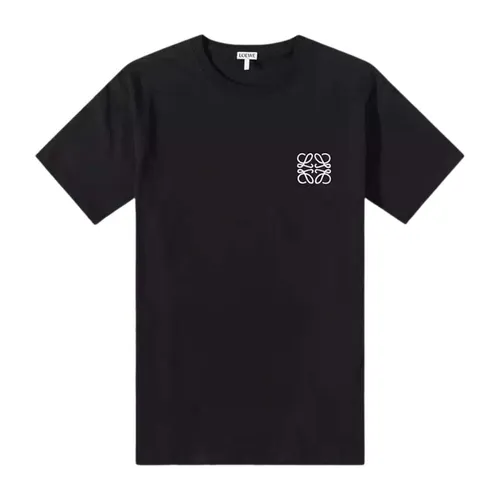 Thời trang Tây Ban Nha - Áo Phông Nam Loewe Men's Anagram Chest Logo In Black T-Shirt H526Y22X75 1100 Màu Đen Size L - Vua Hàng Hiệu