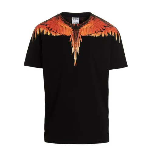 Marcelo Burlon - Áo Phông Nam Marcelo Burlon T-Shirt CMAA018F22JER001026 Màu Đen Cam Size XS - Vua Hàng Hiệu