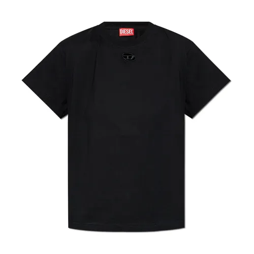 Diesel - Áo Phông Nữ Diesel Black T-Shirt T-Marey A17736 0NIAX 9XX Màu Đen Size XS - Vua Hàng Hiệu