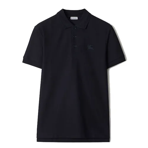 Thời trang - Áo Polo Nam Burberry Navy Tag Ngựa Thêu SS25 Màu Xanh Đen Size XS - Vua Hàng Hiệu